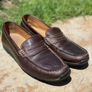 FootJoy Club Casual driving loafers 8 brown leather preppy resort travel golf